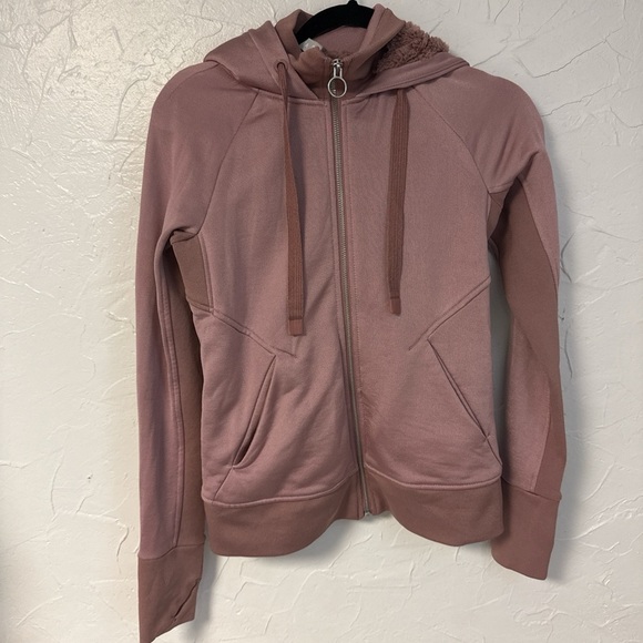 Athleta Tops - Athleta Dusty Pink Full-Zip Hoodie